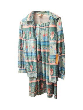 Koret of California Floral Blouse and Skirt 2 Piece Set